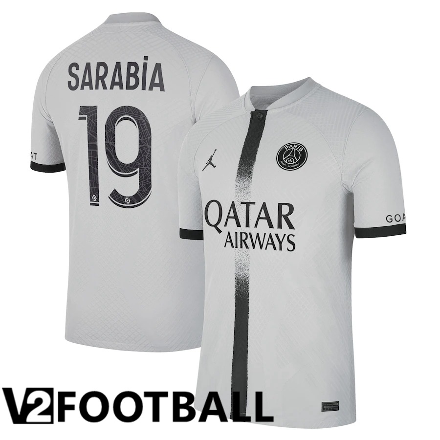Paris Saint Germain (Sarabia 19) Away Shirts 2022/2023