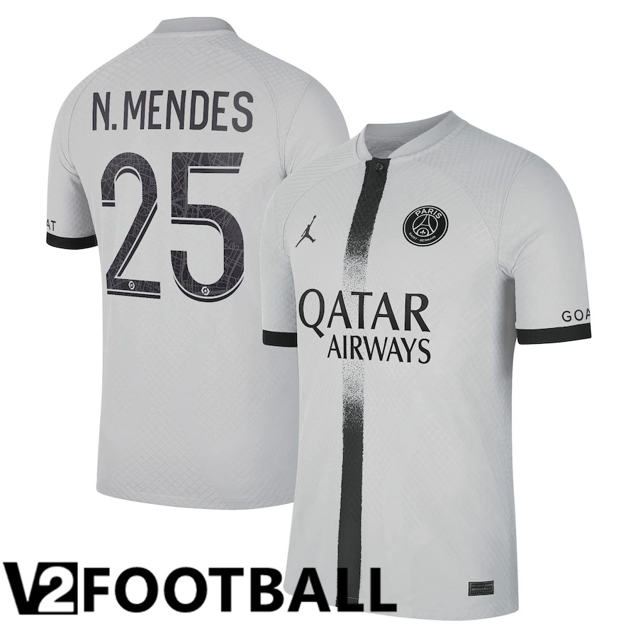 Paris Saint Germain (N.Mendes 25) Away Shirts 2022/2023