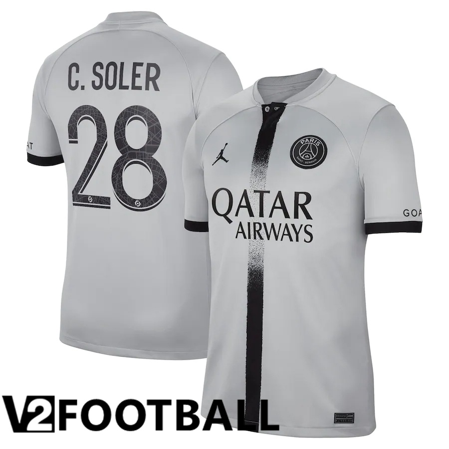 Paris Saint Germain (C.Soler 28) Away Shirts 2022/2023