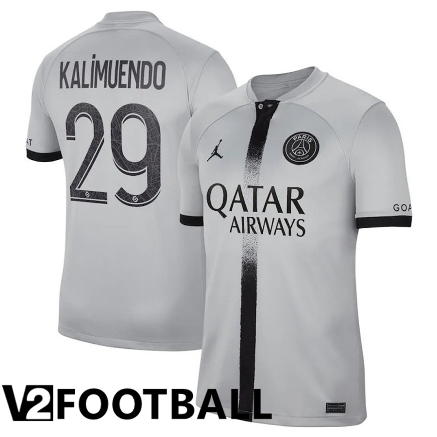 Paris Saint Germain (Kalimuendo 29) Away Shirts 2022/2023