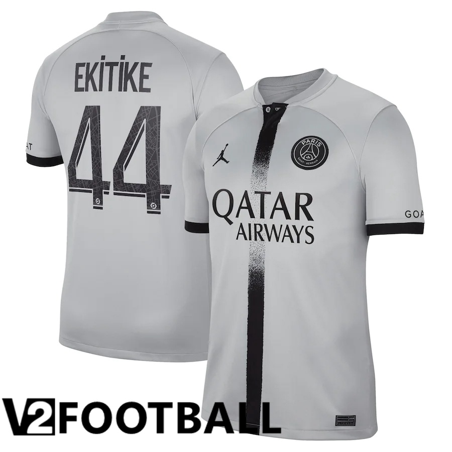 Paris Saint Germain (Ekitike 44) Away Shirts 2022/2023