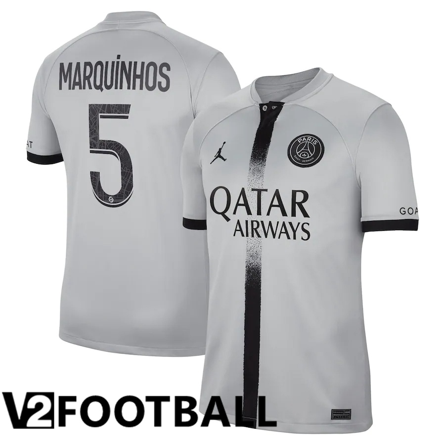 Paris Saint Germain (Marquinhos 5) Away Shirts 2022/2023
