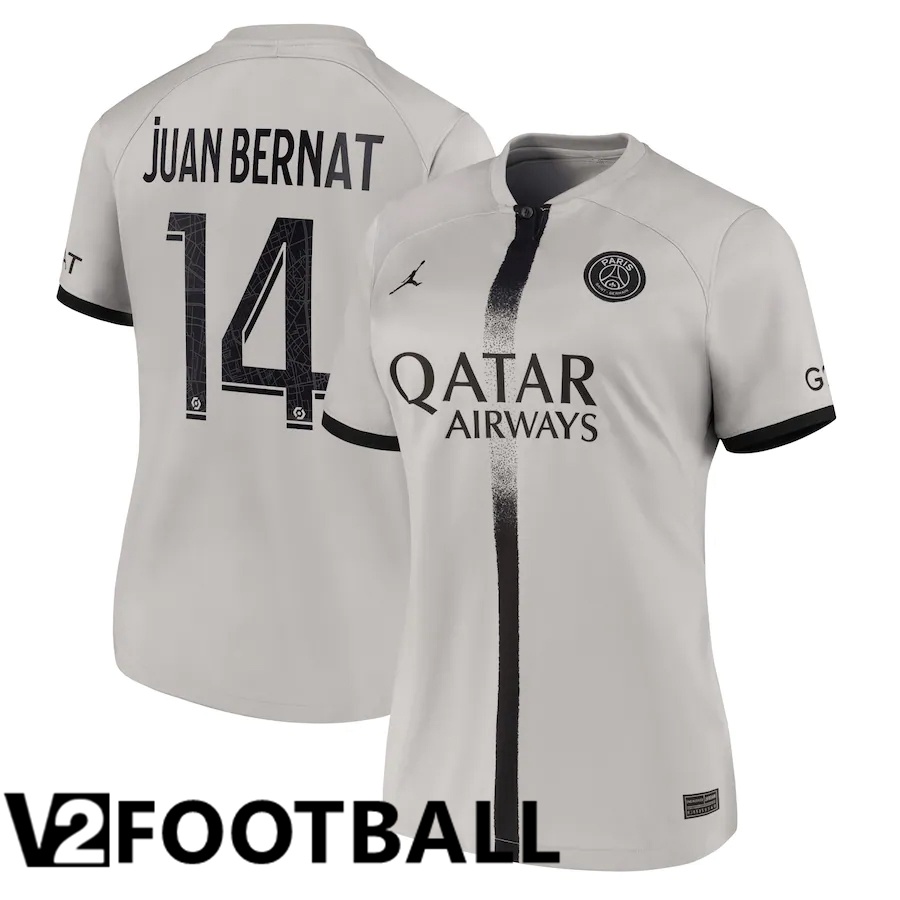 Paris Saint Germain (Juan Bernat 14) Womens Away Shirts 2022/2023