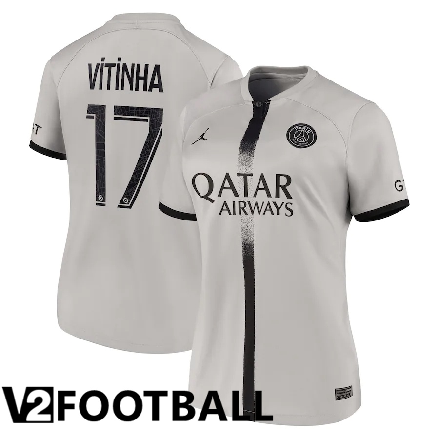 Paris Saint Germain (Vitinha 17) Womens Away Shirts 2022/2023