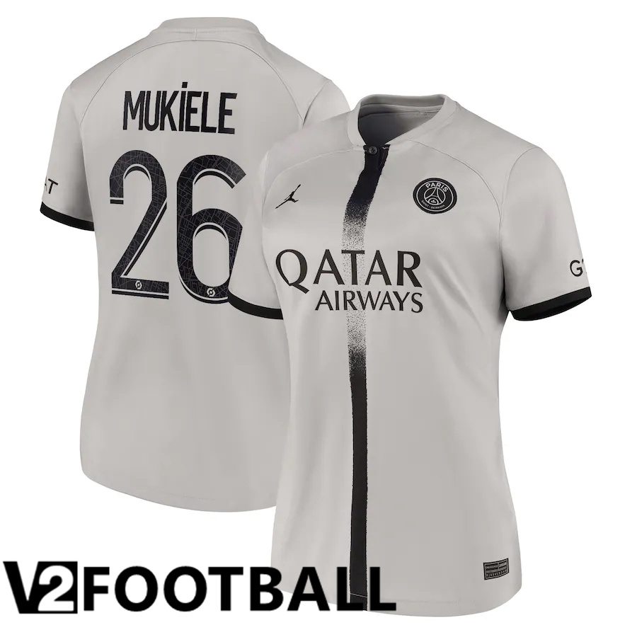 Paris Saint Germain (Mukiele 26) Womens Away Shirts 2022/2023