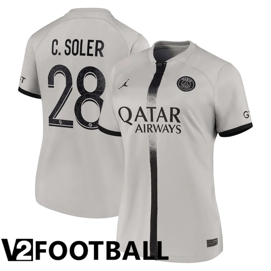 Paris Saint Germain (C.Soler 28) Womens Away Shirts 2022/2023