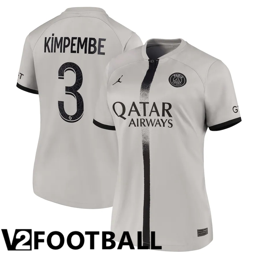 Paris Saint Germain (Kimpembe 3) Womens Away Shirts 2022/2023