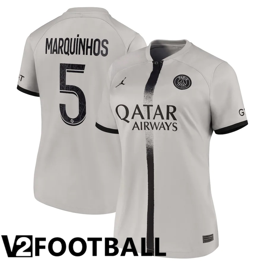 Paris Saint Germain (Marquinhos 5) Womens Away Shirts 2022/2023