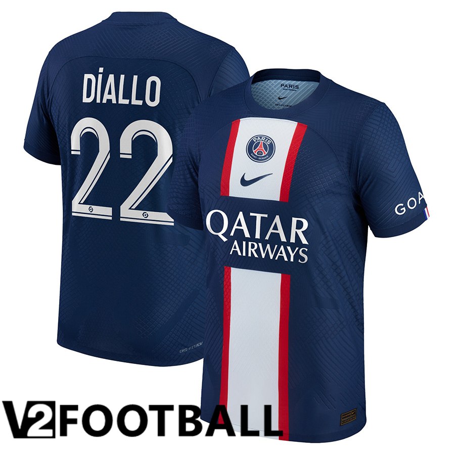 Paris Saint Germain (Diallo 22) Home Shirts 2022/2023