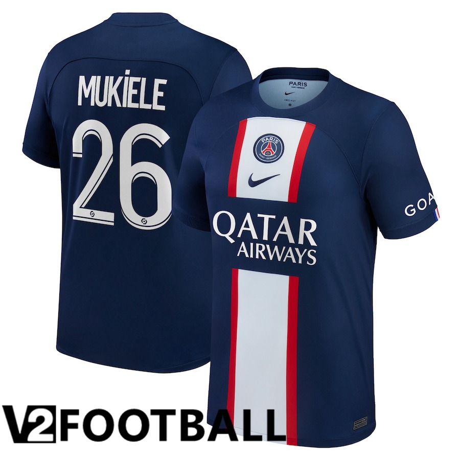 Paris Saint Germain (Mukiele 26) Home Shirts 2022/2023