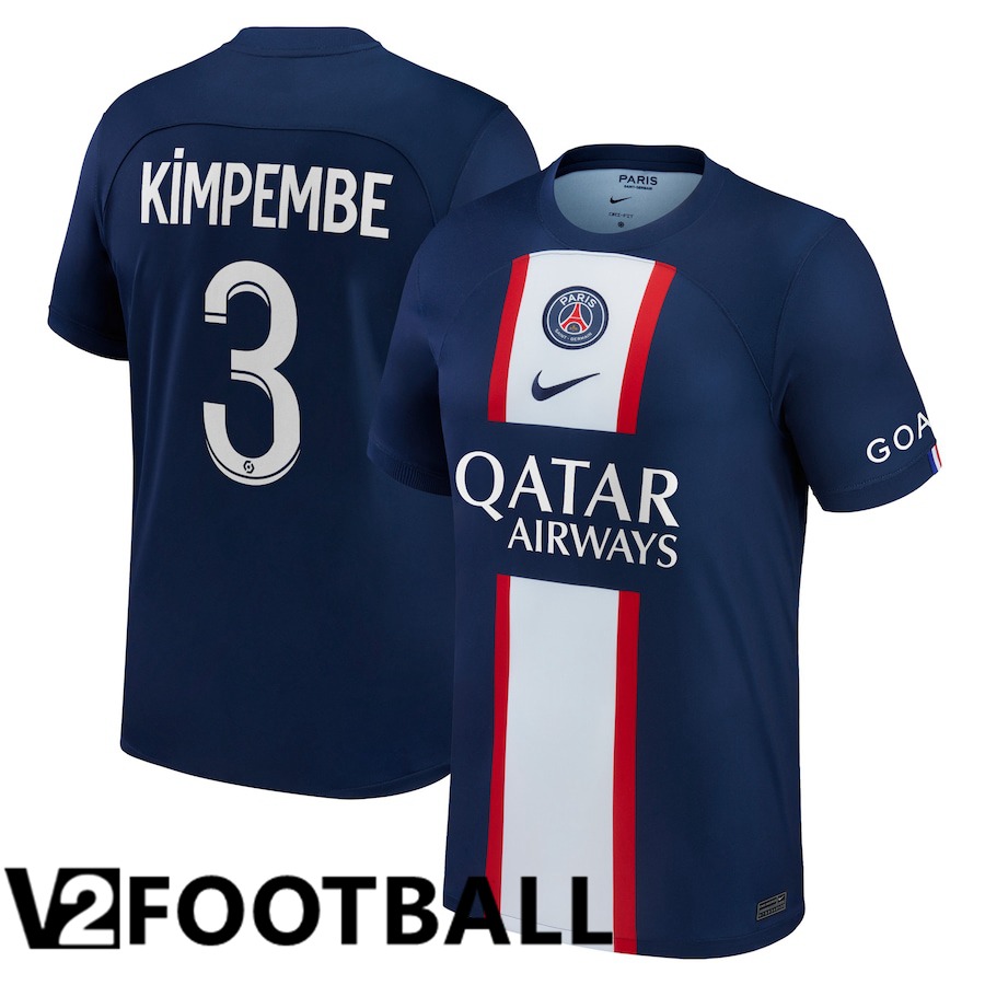 Paris Saint Germain (Kimpembe 3) Home Shirts 2022/2023