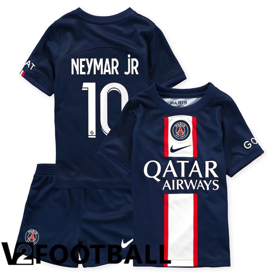 Paris Saint Germain (Neymar Jr 10) Kids Home Shirts 2022/2023