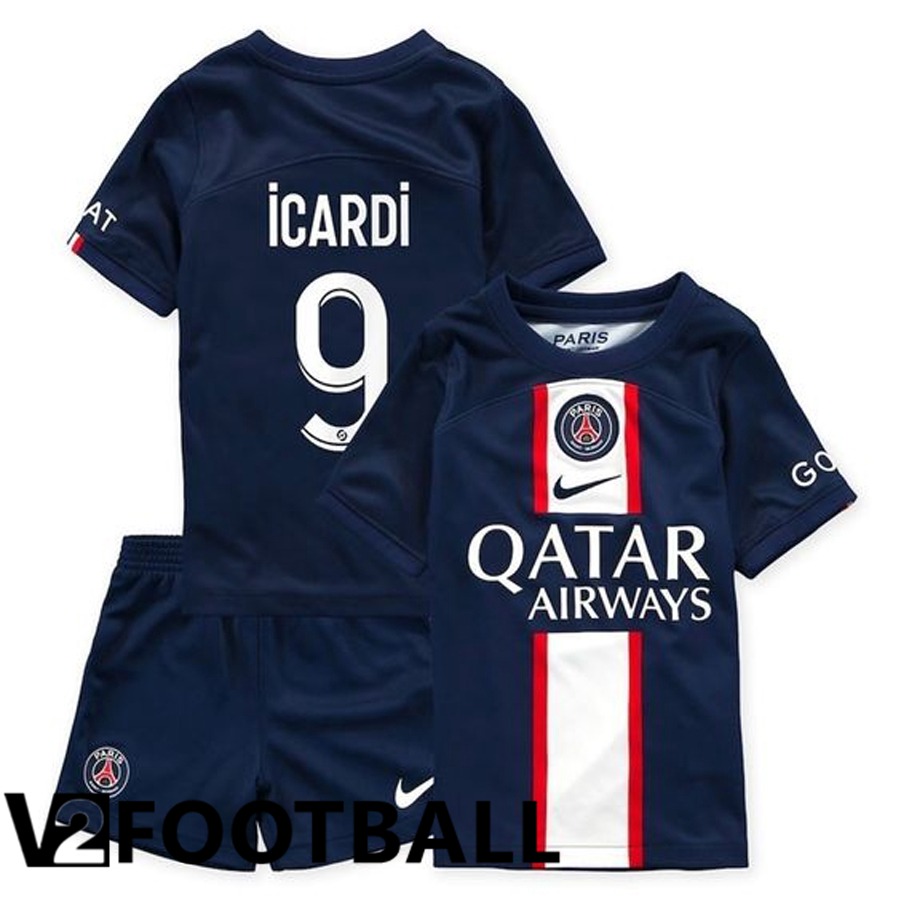 Paris Saint Germain (Icardi 9) Kids Home Shirts 2022/2023