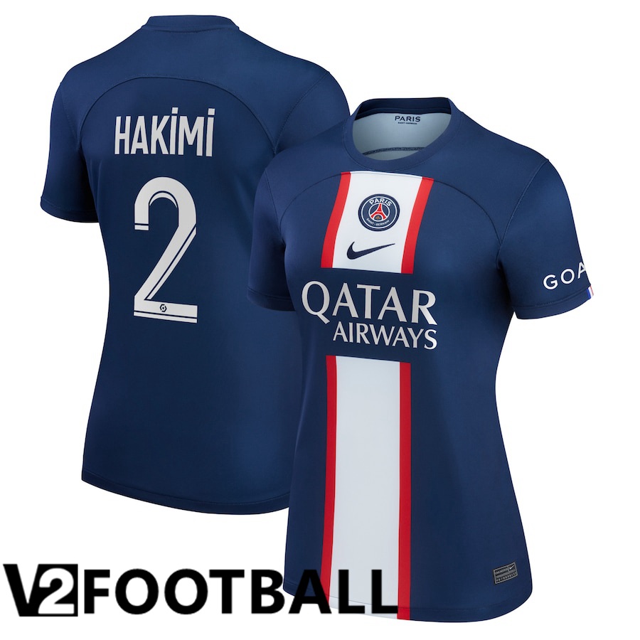 Paris Saint Germain (Hakimi 2) Womens Home Shirts 2022/2023