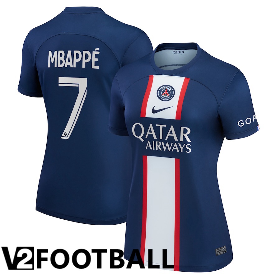 Paris Saint Germain (Mbappé 7) Womens Home Shirts 2022/2023