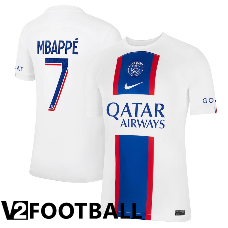 Paris Saint Germain (Mbappé 7) Third Shirts 2022/2023