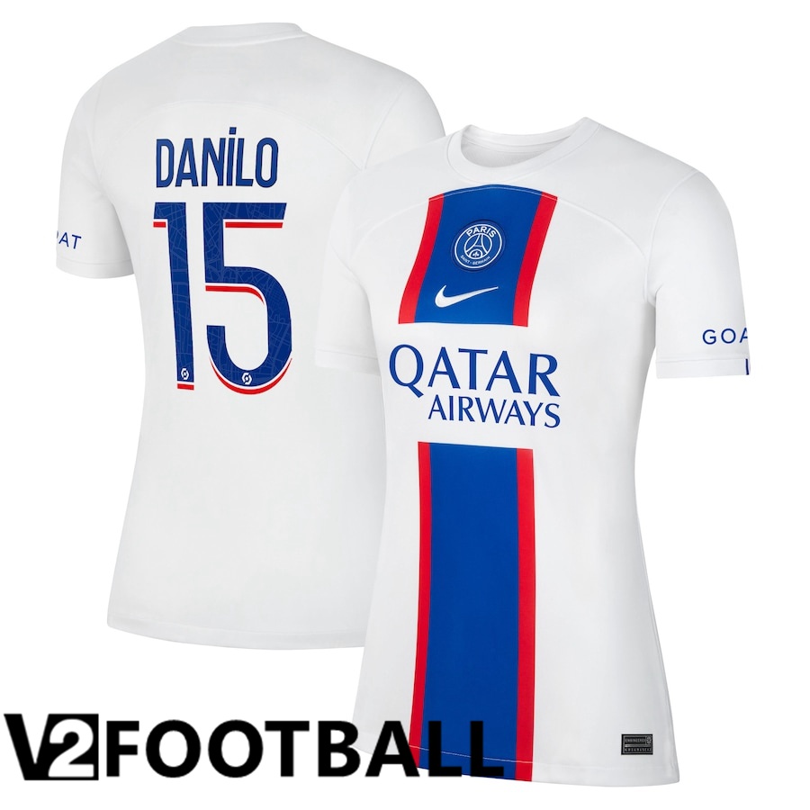 Paris Saint Germain (Danilo 15) Womens Third Shirts 2022/2023