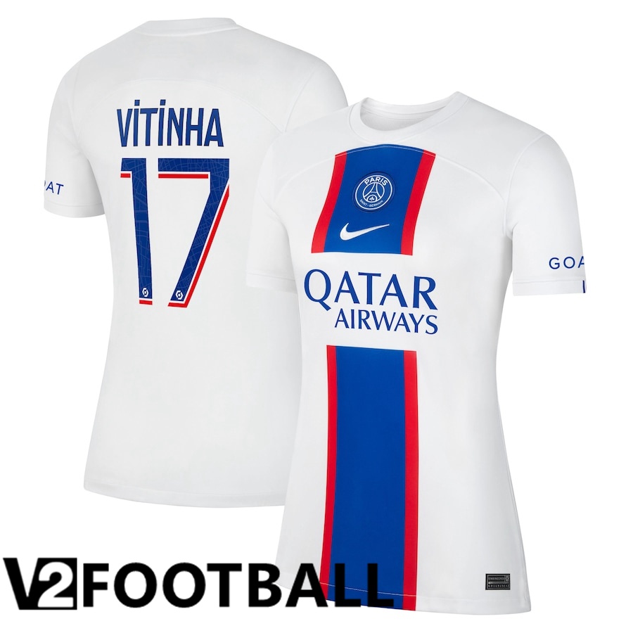 Paris Saint Germain (Vitinha 17) Womens Third Shirts 2022/2023