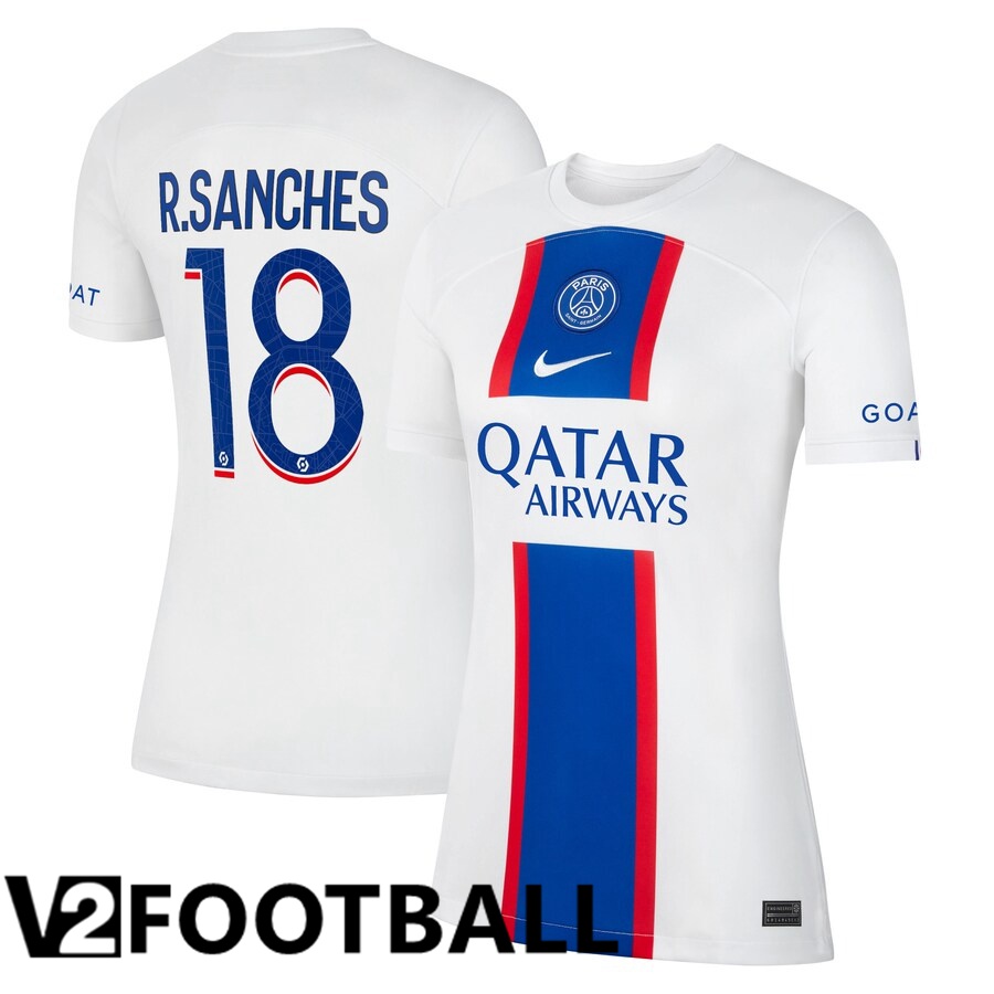 Paris Saint Germain (R.Sanches 18) Womens Third Shirts 2022/2023