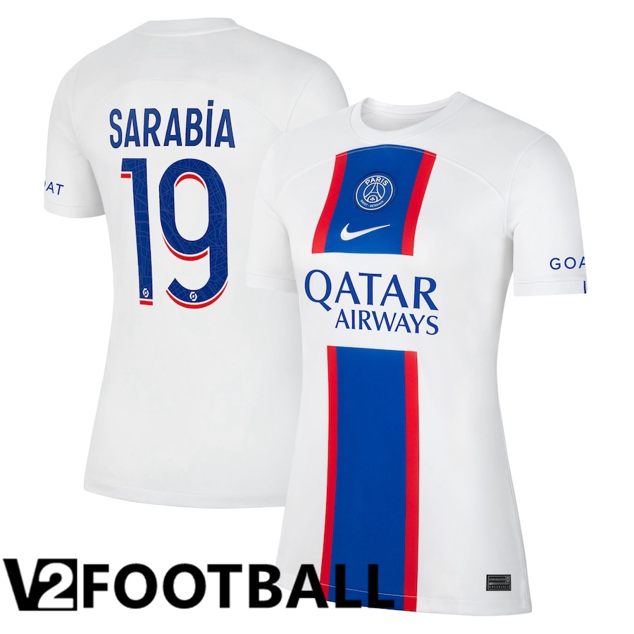 Paris Saint Germain (Sarabia 19) Womens Third Shirts 2022/2023