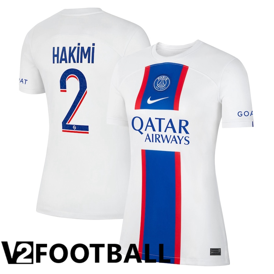 Paris Saint Germain (Hakimi 2) Womens Third Shirts 2022/2023