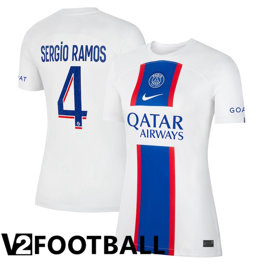 Paris Saint Germain (Sergio Ramos 4) Womens Third Shirts 2022/2023