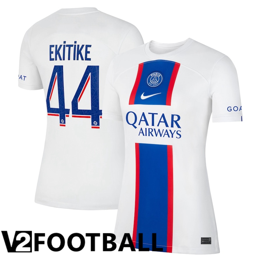 Paris Saint Germain (Ekitike 44) Womens Third Shirts 2022/2023