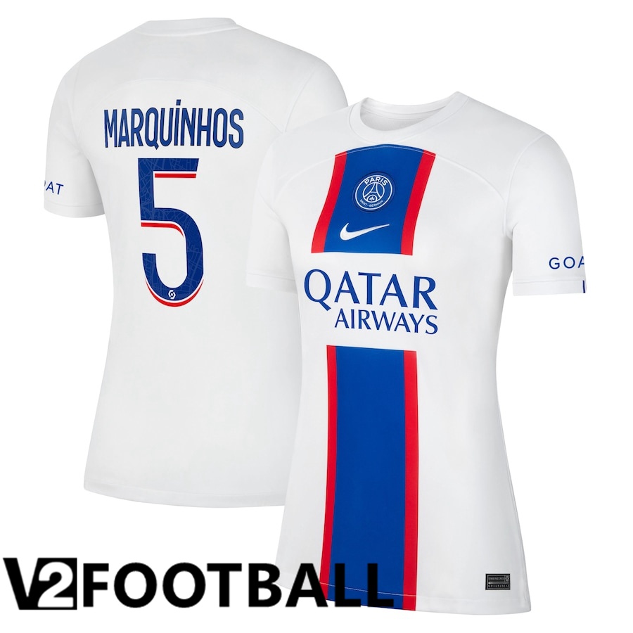 Paris Saint Germain (Marquinhos 5) Womens Third Shirts 2022/2023