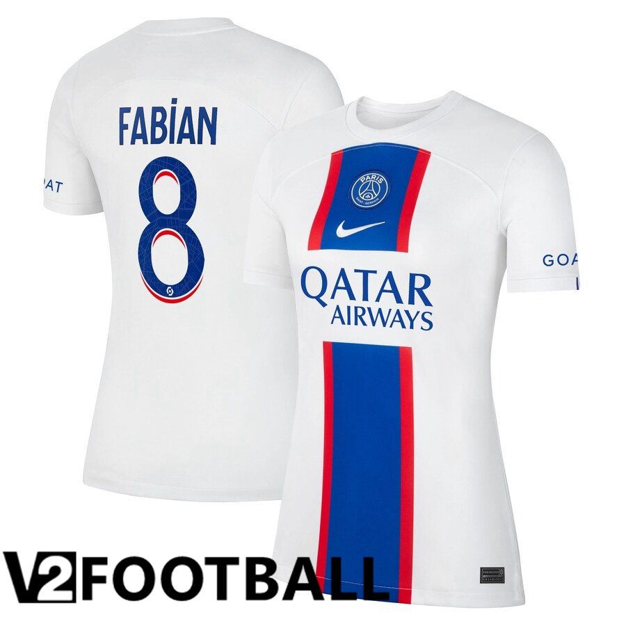 Paris Saint Germain (Fabian 8) Womens Third Shirts 2022/2023