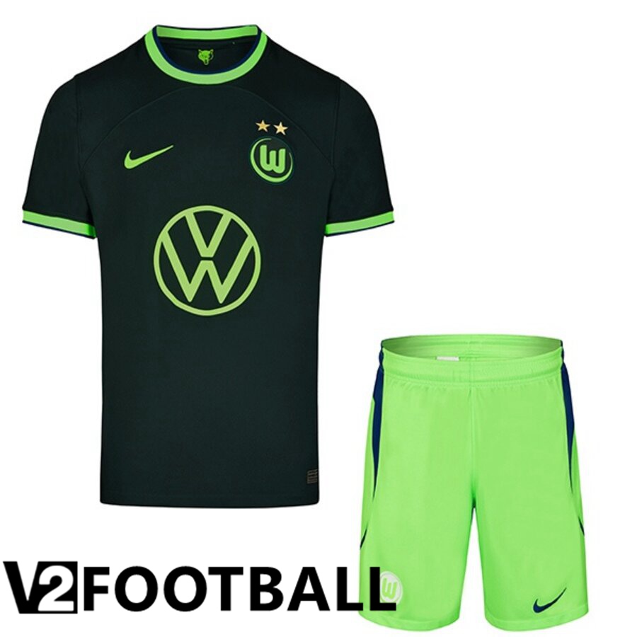 VfL Wolfsburg Kids Away Shirts 2022/2023