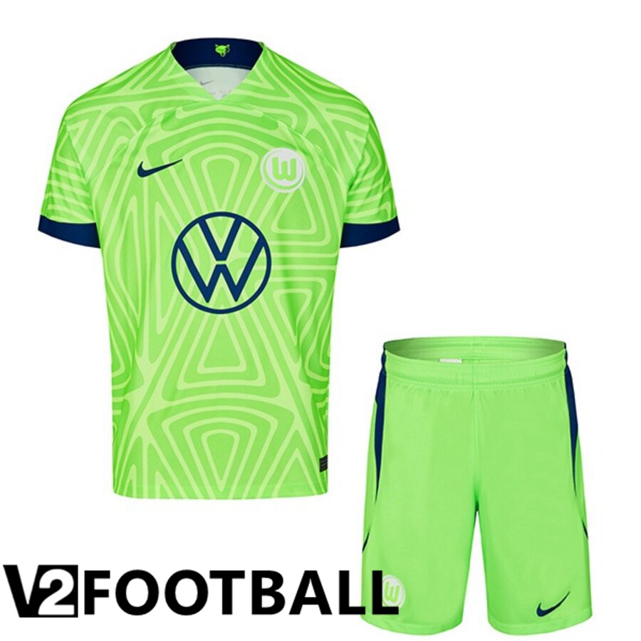 VfL Wolfsburg Kids Home Shirts 2022/2023