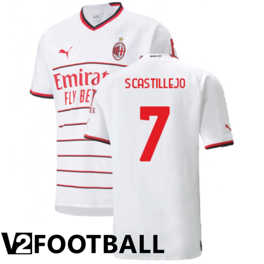 AC Milan (S.Castillejo 7) Away Shirts 2022/2023