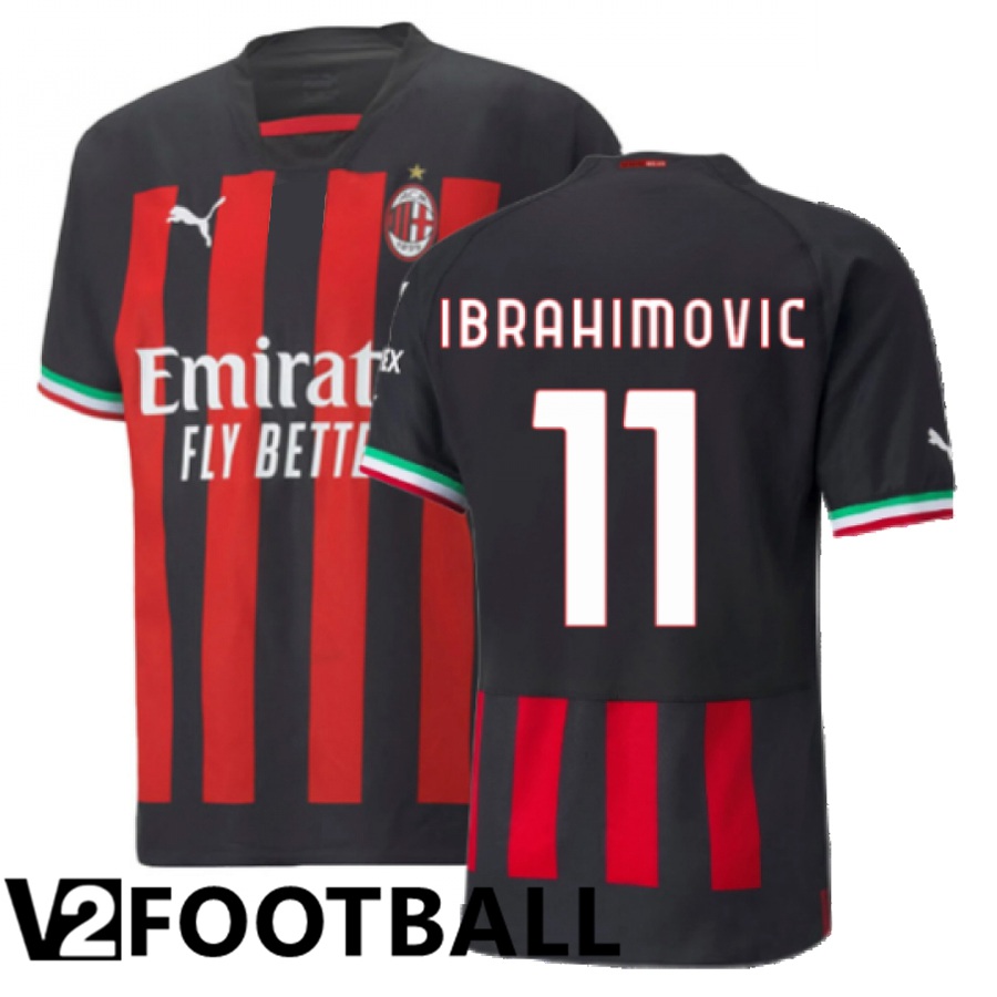 AC Milan (Ibrahimovic 11) Home Shirts 2022/2023