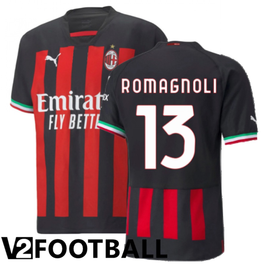AC Milan (Romagnoli 13) Home Shirts 2022/2023