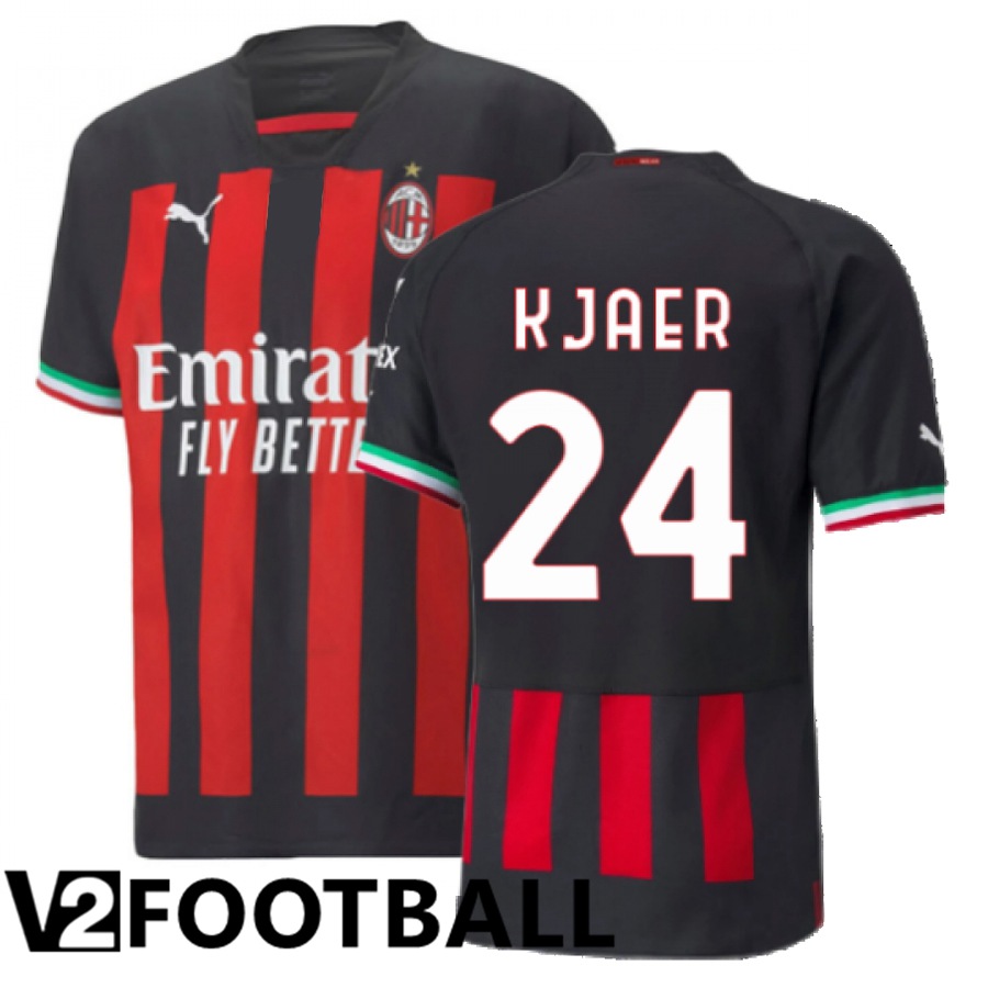 AC Milan (Kjaer 24) Home Shirts 2022/2023
