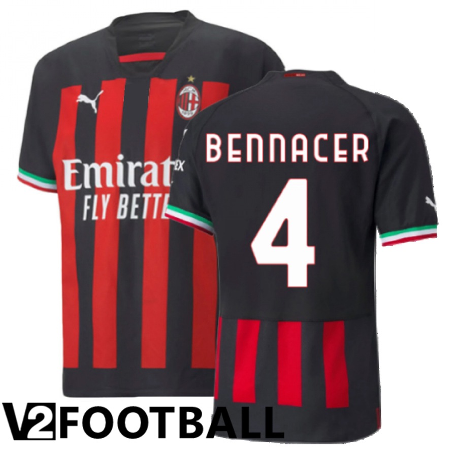 AC Milan (Bennacer 4) Home Shirts 2022/2023