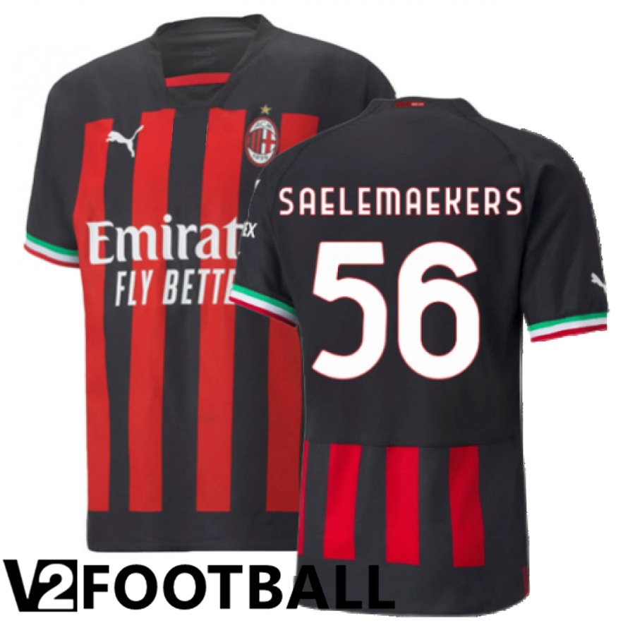 AC Milan (Saelemaekers 56) Home Shirts 2022/2023