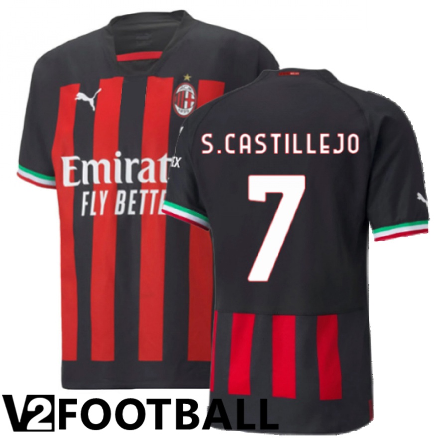 AC Milan (S.Castillejo 7) Home Shirts 2022/2023