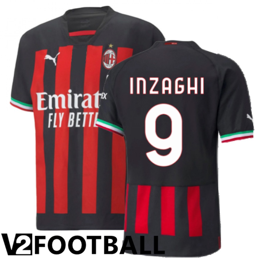 AC Milan (Inzaghi 9) Home Shirts 2022/2023
