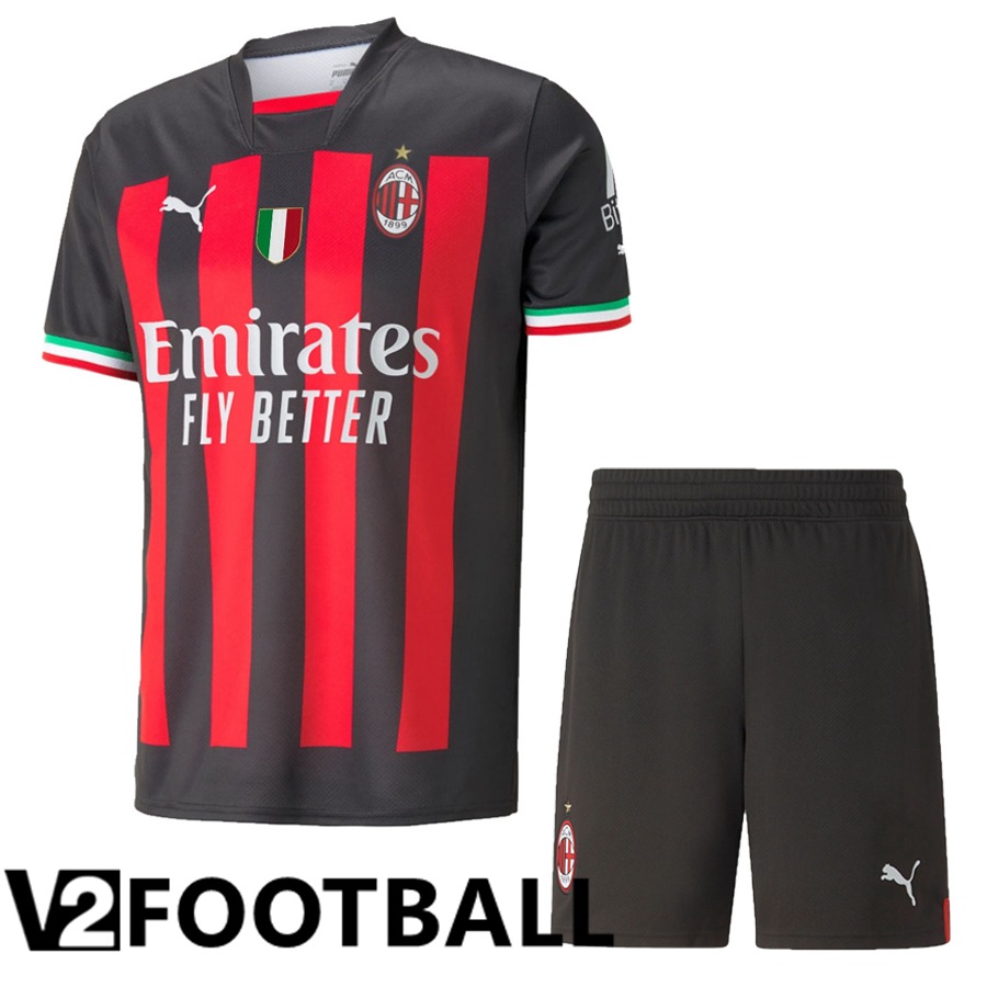 AC Milan Kids Home Shirts 2022/2023