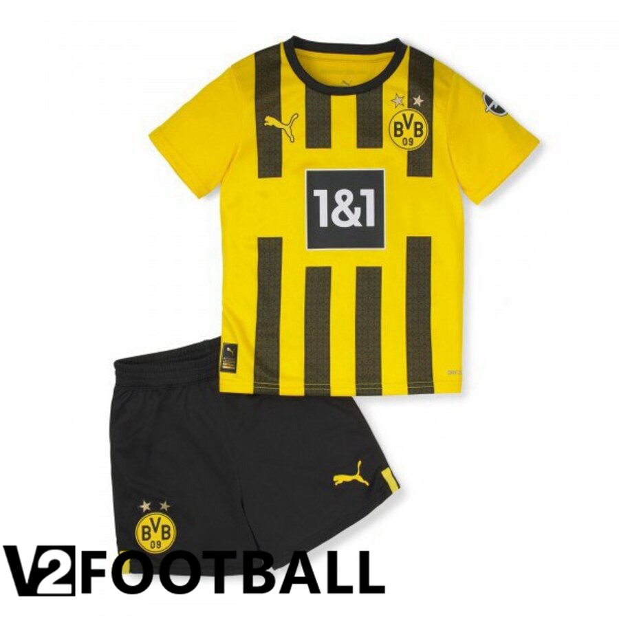 Borussia Dortmund Kids Home Shirts 2022/2023