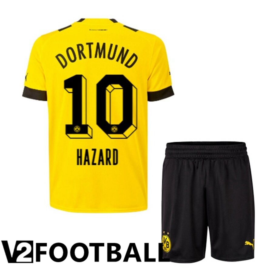 Borussia Dortmund (HAZARD 10) Kids Home Shirts 2022/2023