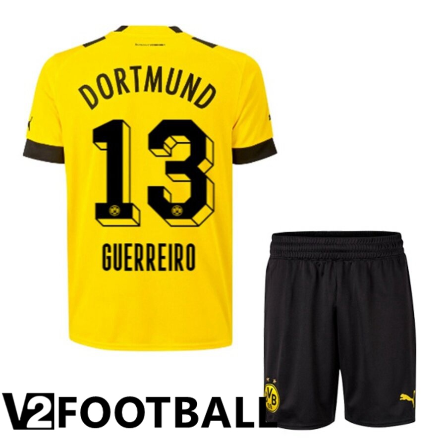 Borussia Dortmund (GUERREIRO 13) Kids Home Shirts 2022/2023