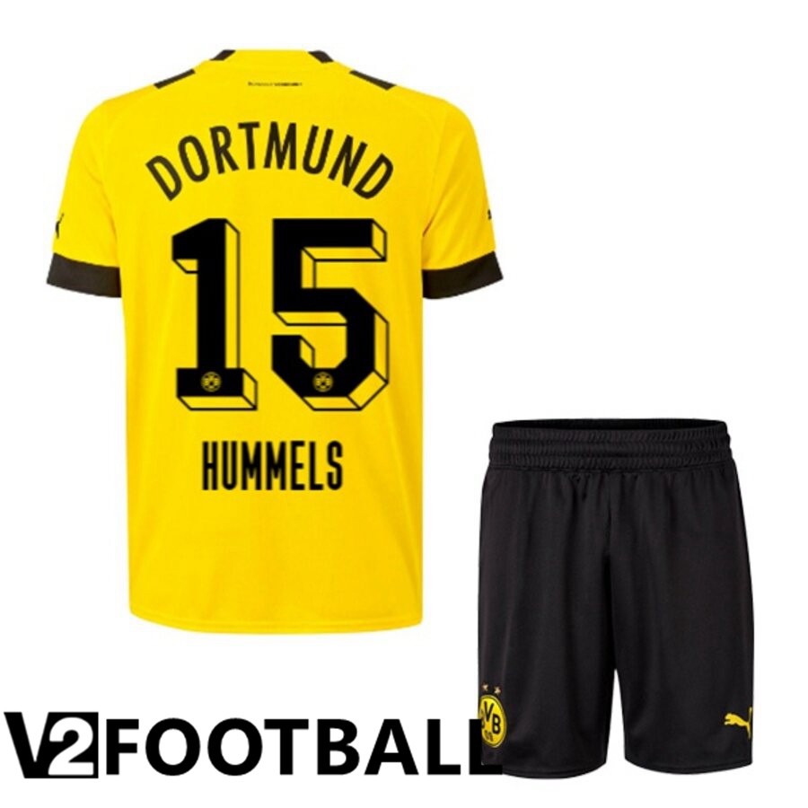 Borussia Dortmund (HUMMELS 15) Kids Home Shirts 2022/2023