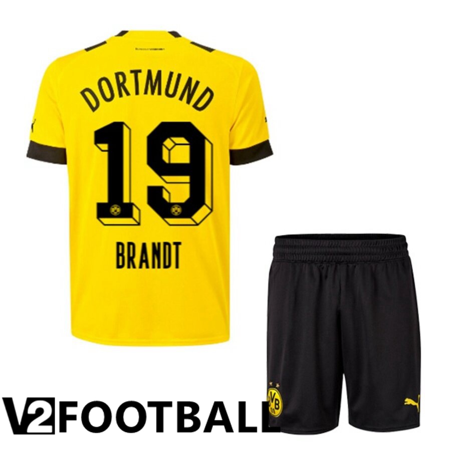 Borussia Dortmund (BRANDT 19) Kids Home Shirts 2022/2023