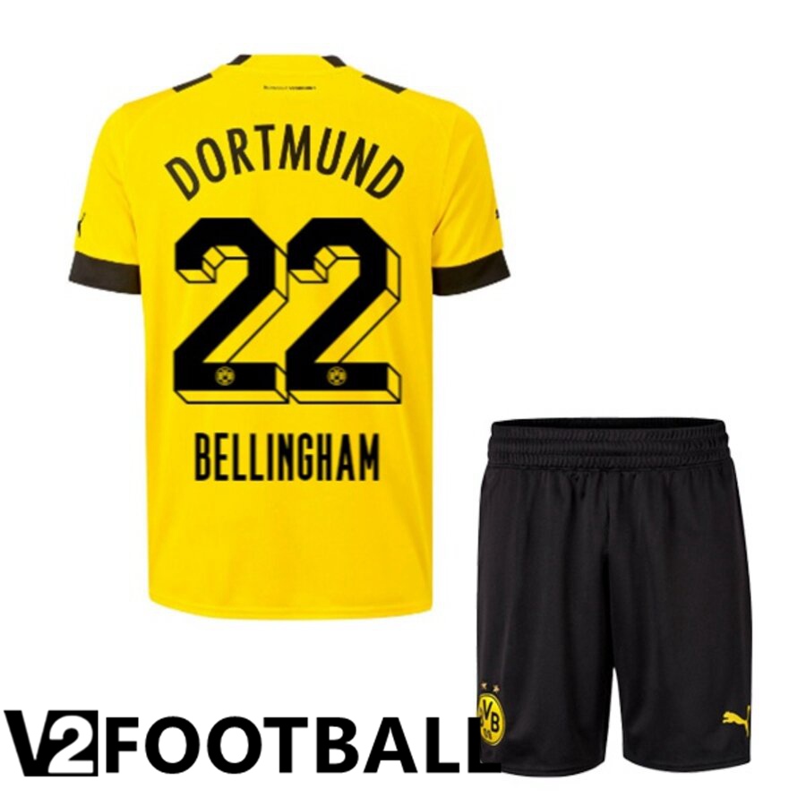 Borussia Dortmund (BELLINGHAM 22) Kids Home Shirts 2022/2023