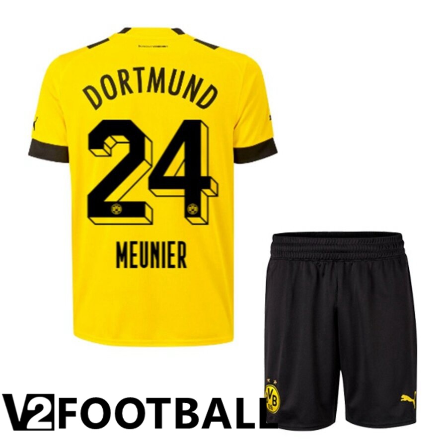 Borussia Dortmund (MEUNIER 24) Kids Home Shirts 2022/2023