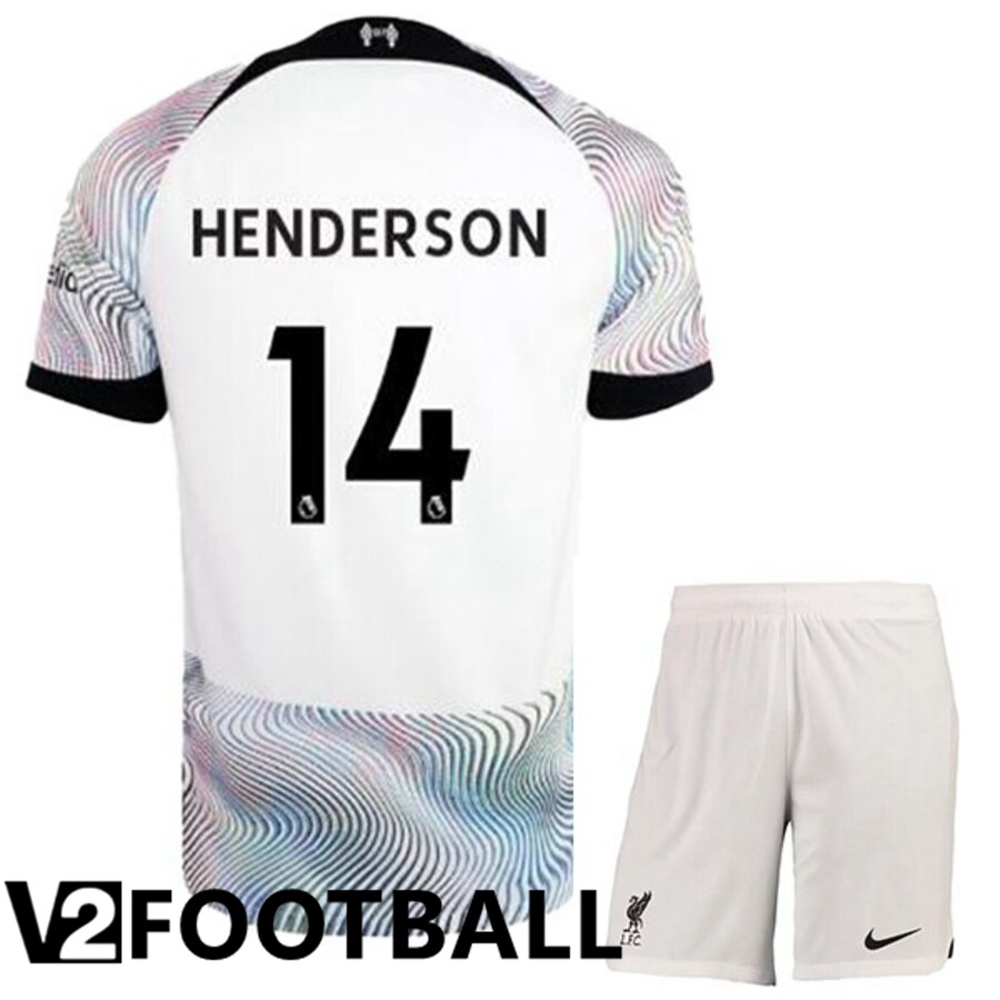 FC Liverpool（HENDERSON 14）Kids Away Shirts 2022/2023