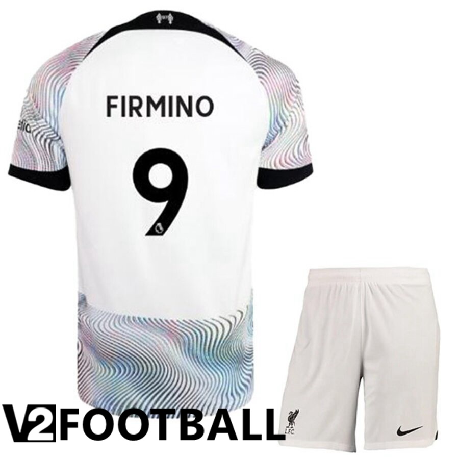 FC Liverpool（FIRMINO 9）Kids Away Shirts 2022/2023