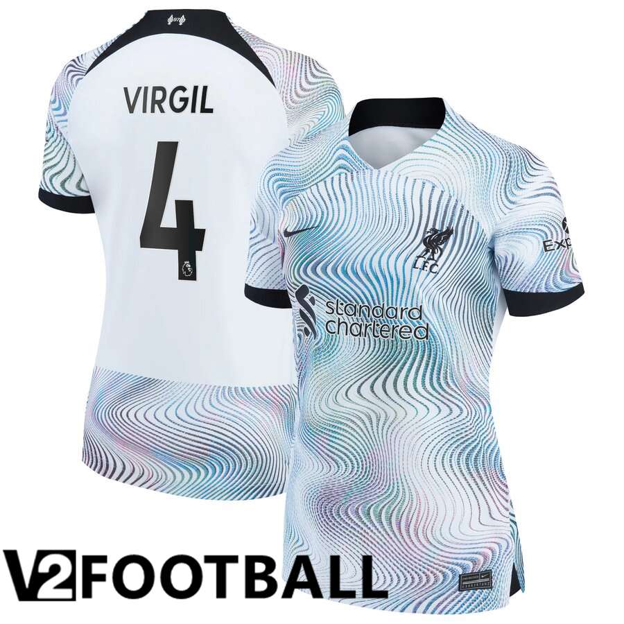 FC Liverpool（VIRGIL 4）Womens Away Shirts 2022/2023